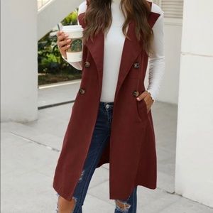 Double breasted vest coat